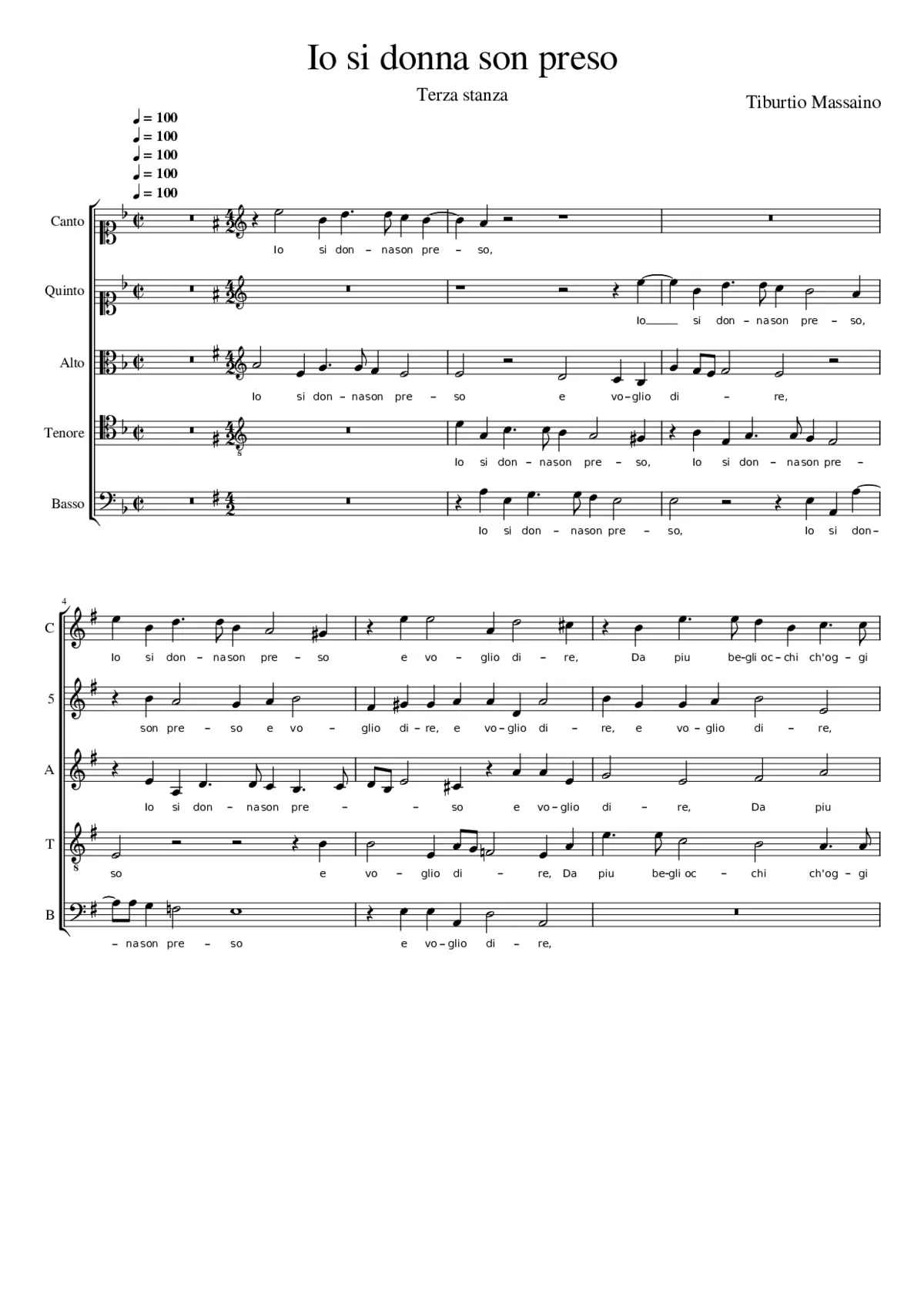 Io si donna son preso - Page 1