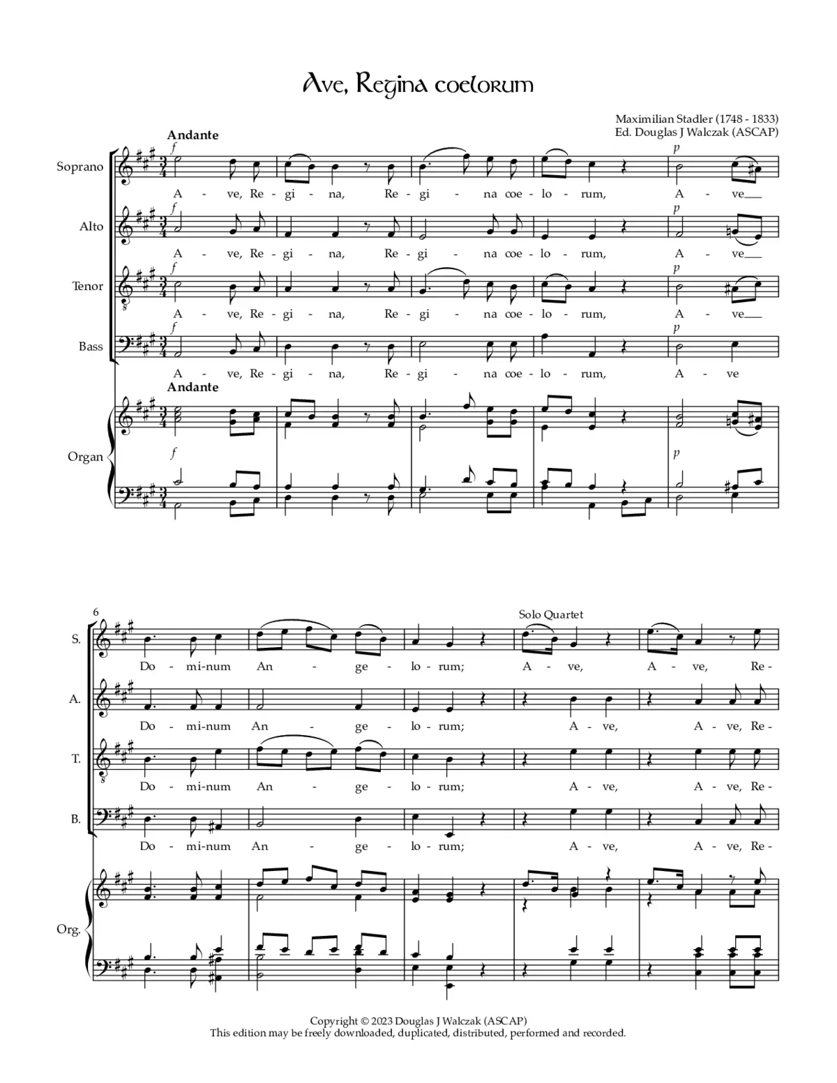Ave, Regina coelorum - Page 1