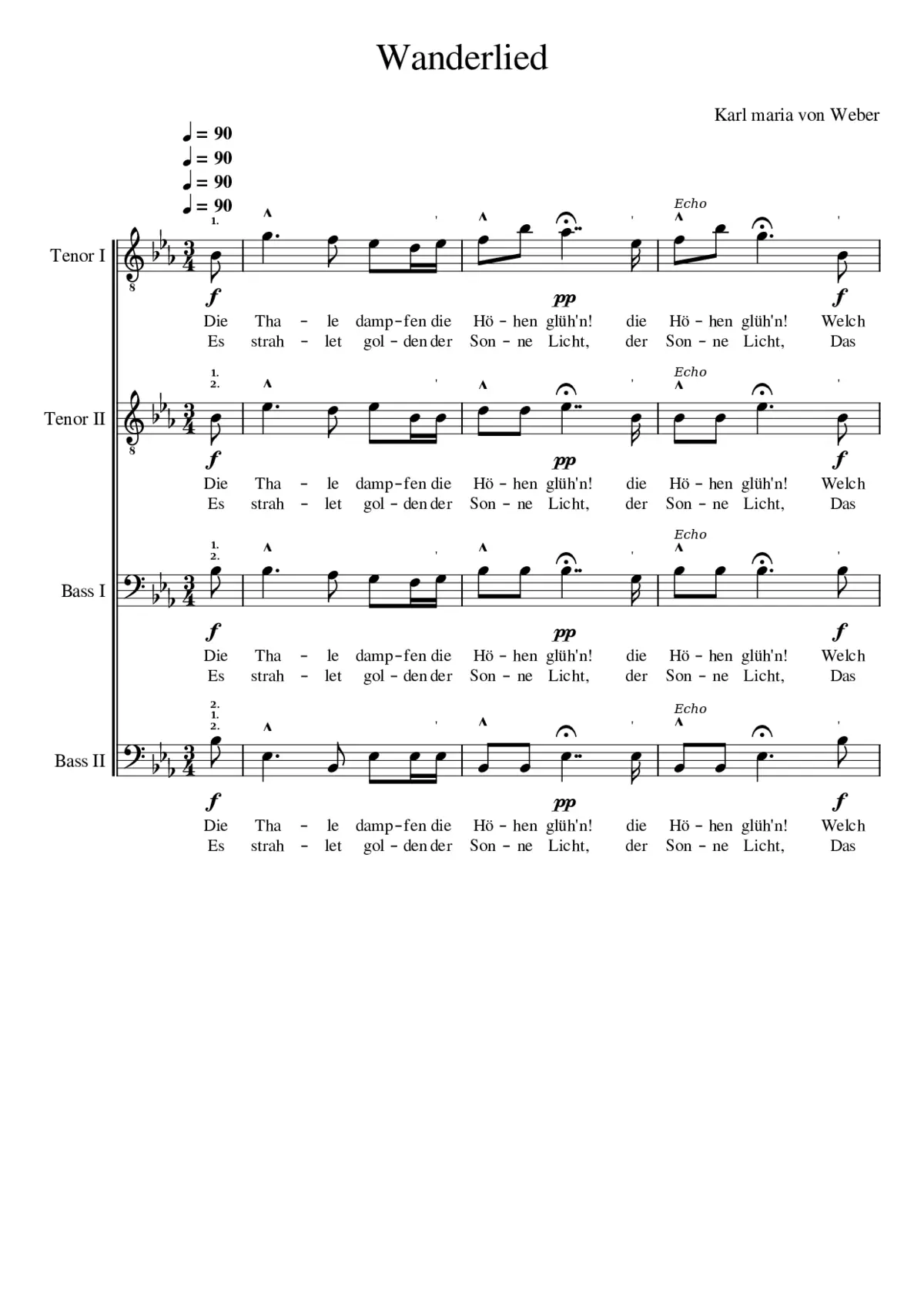 Jägerchor - Page 1