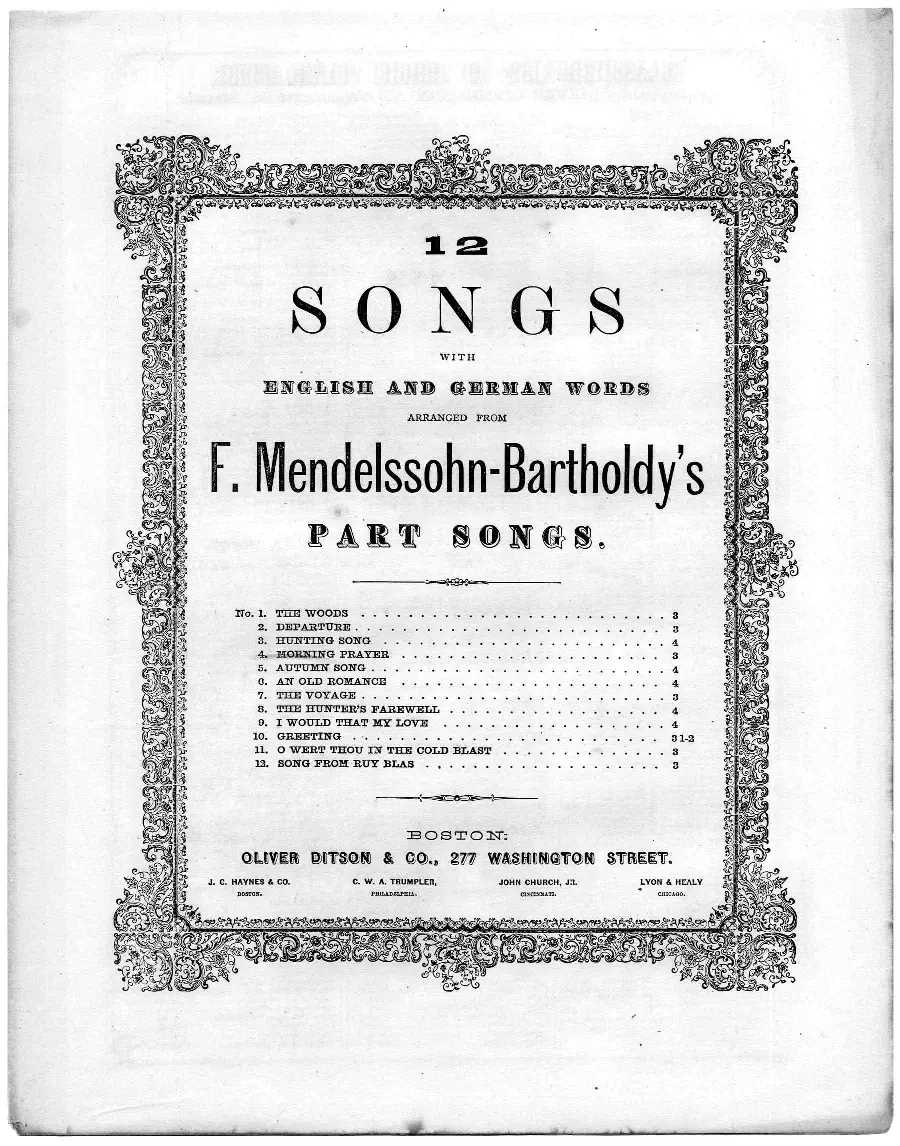 6 Lieder im Freien zu singen - Page 1