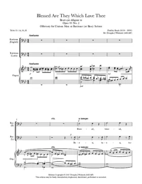 Blessed are they which love thee (Beati qui diligunt te) Op. 91, No. 2