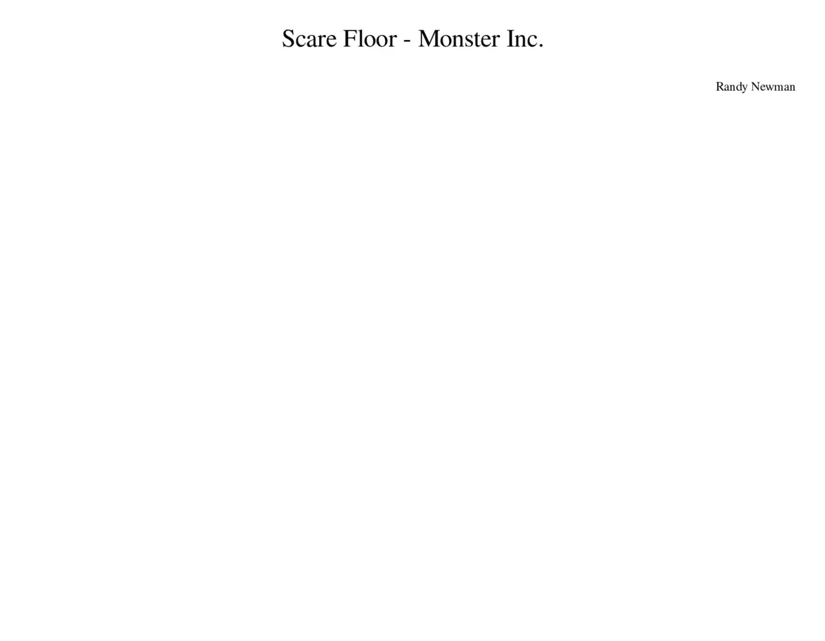 Monsters Inc. - The Scare Floor - Page 1