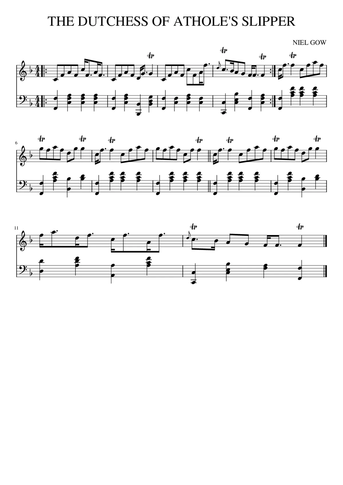 THE DUTCHESS OF ATHOLE'S SLIPPER - Page 1