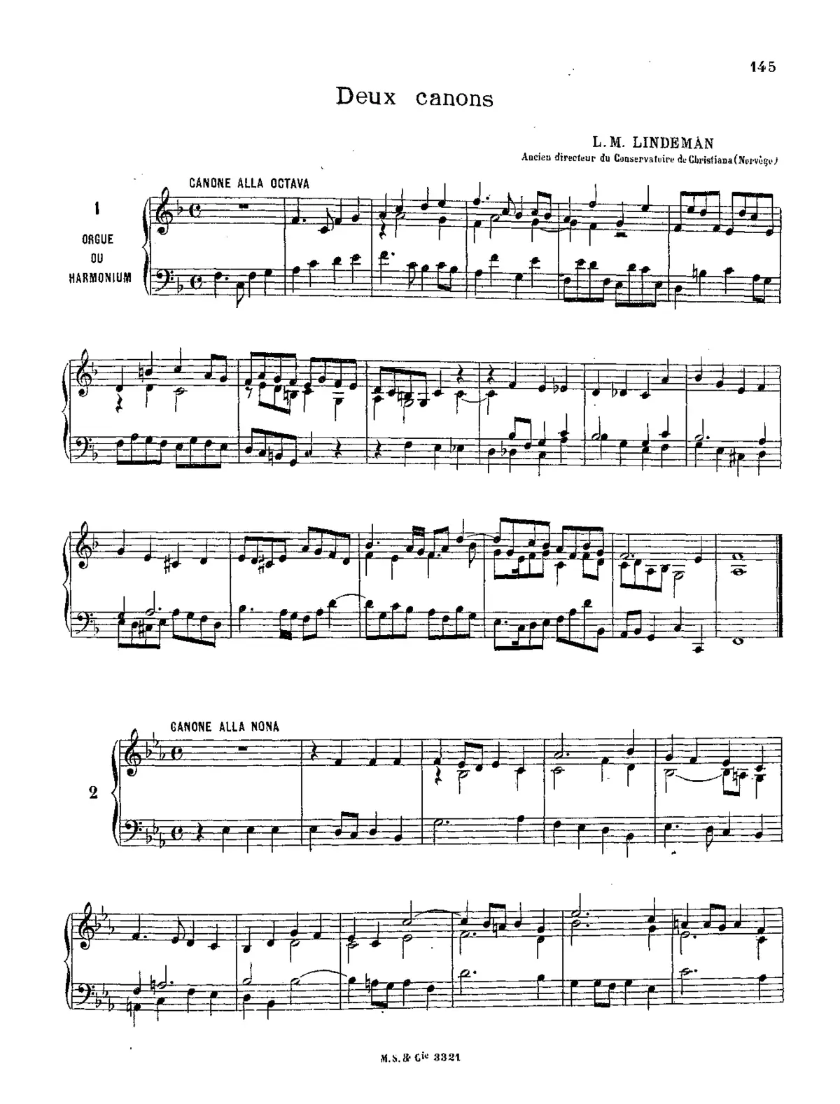 2 Canons - 3 Chorals - Page 1