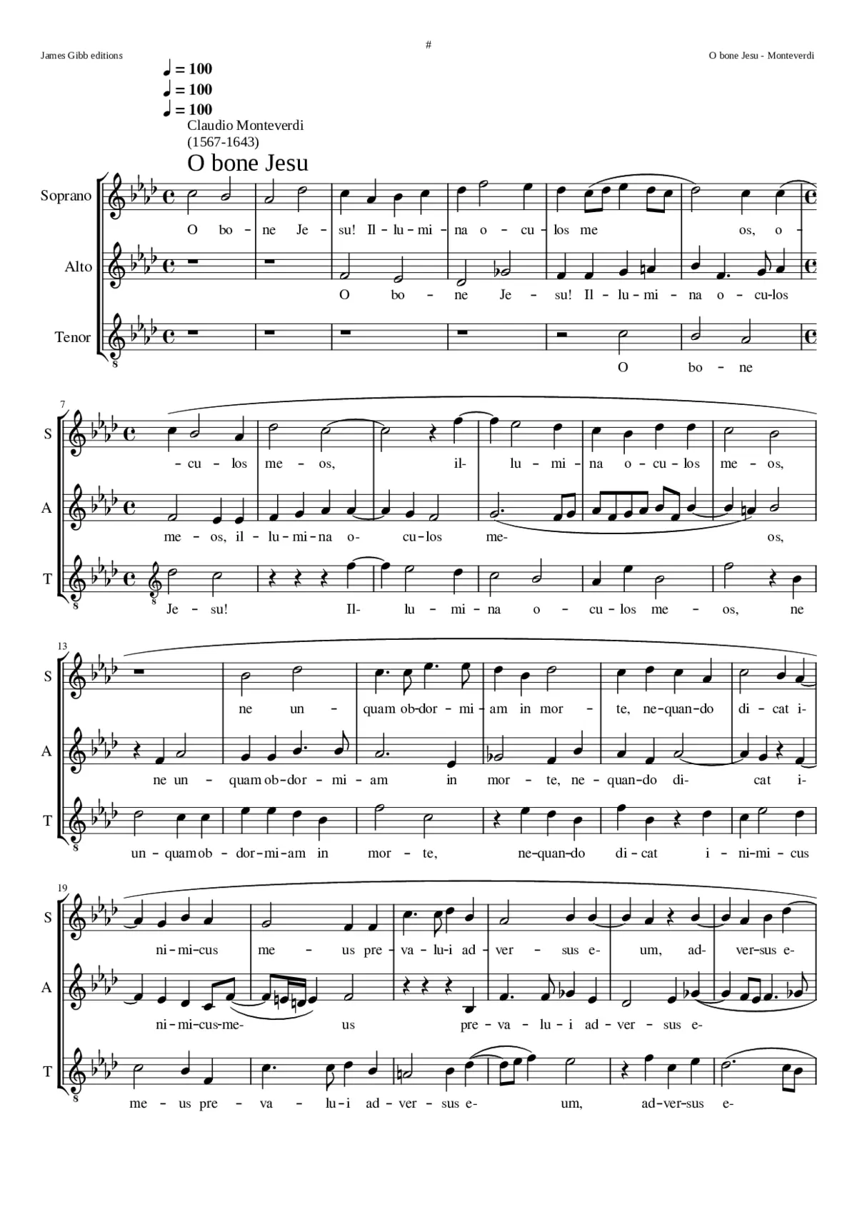 O bone Jesu - Page 1