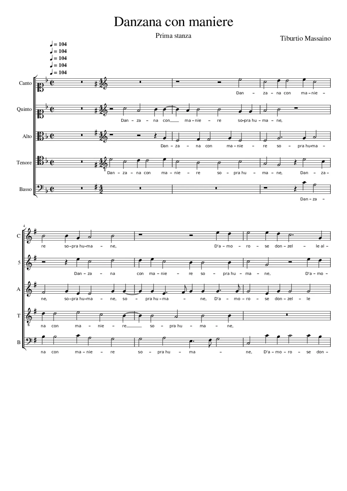 Danzana con maniere - Page 1