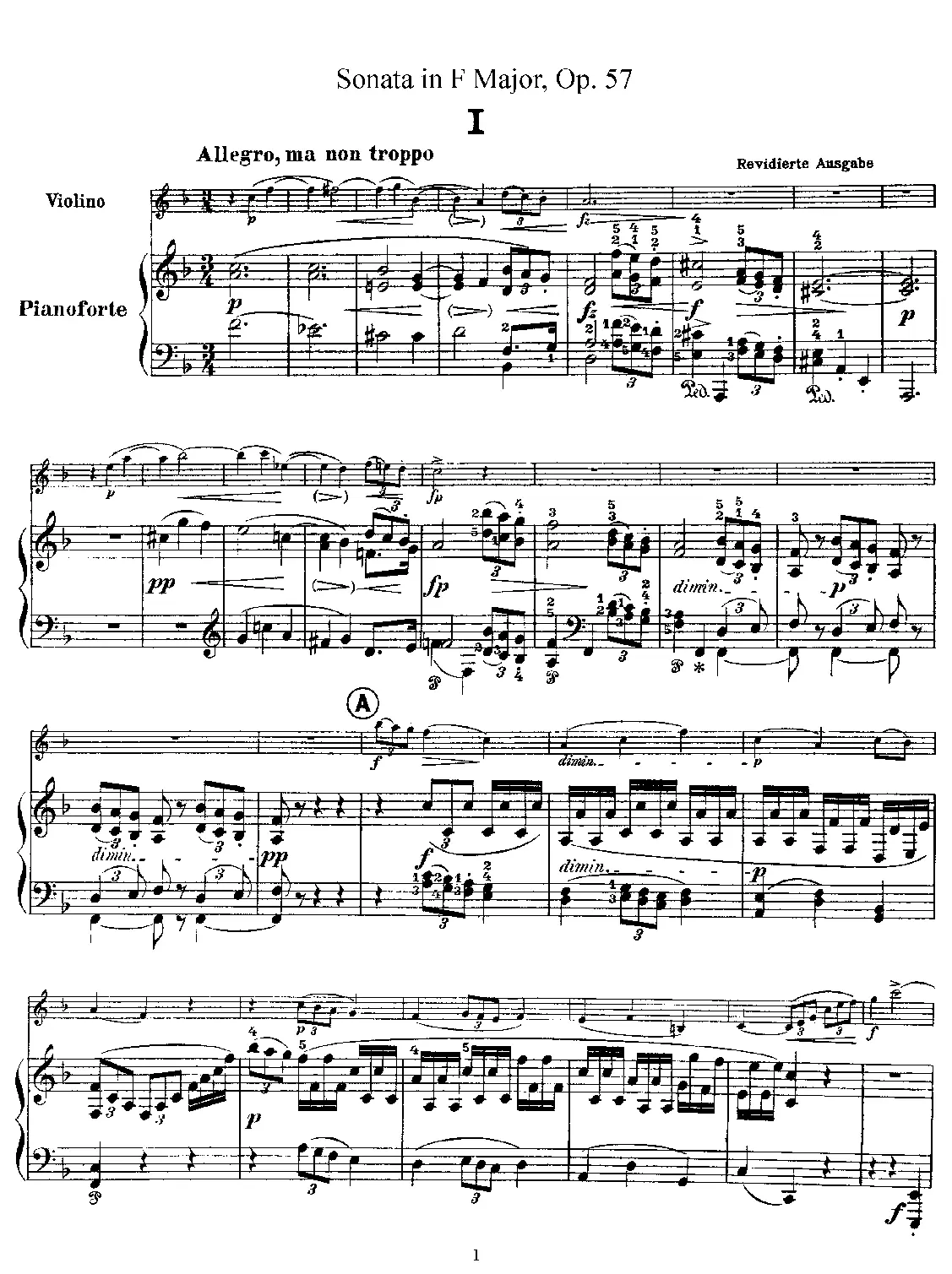 Violin Sonata - Page 1