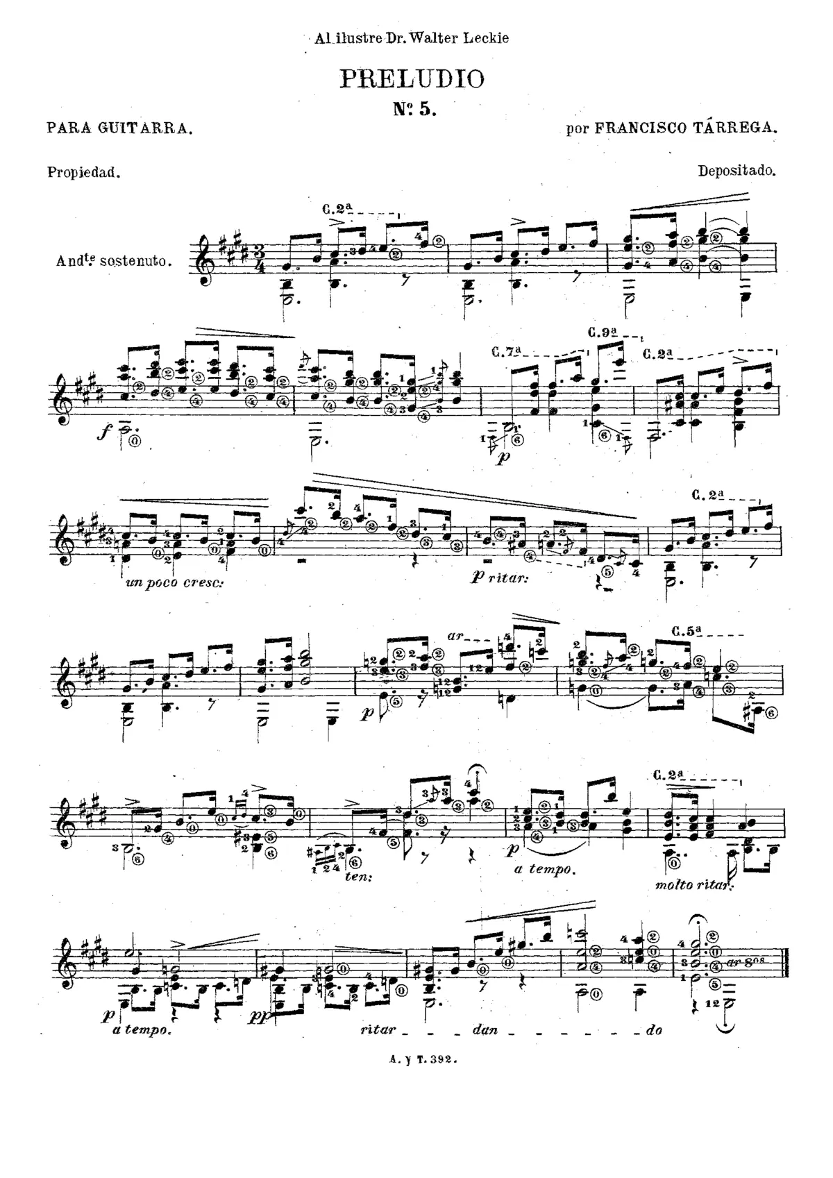 Prelude No.5 - Page 1