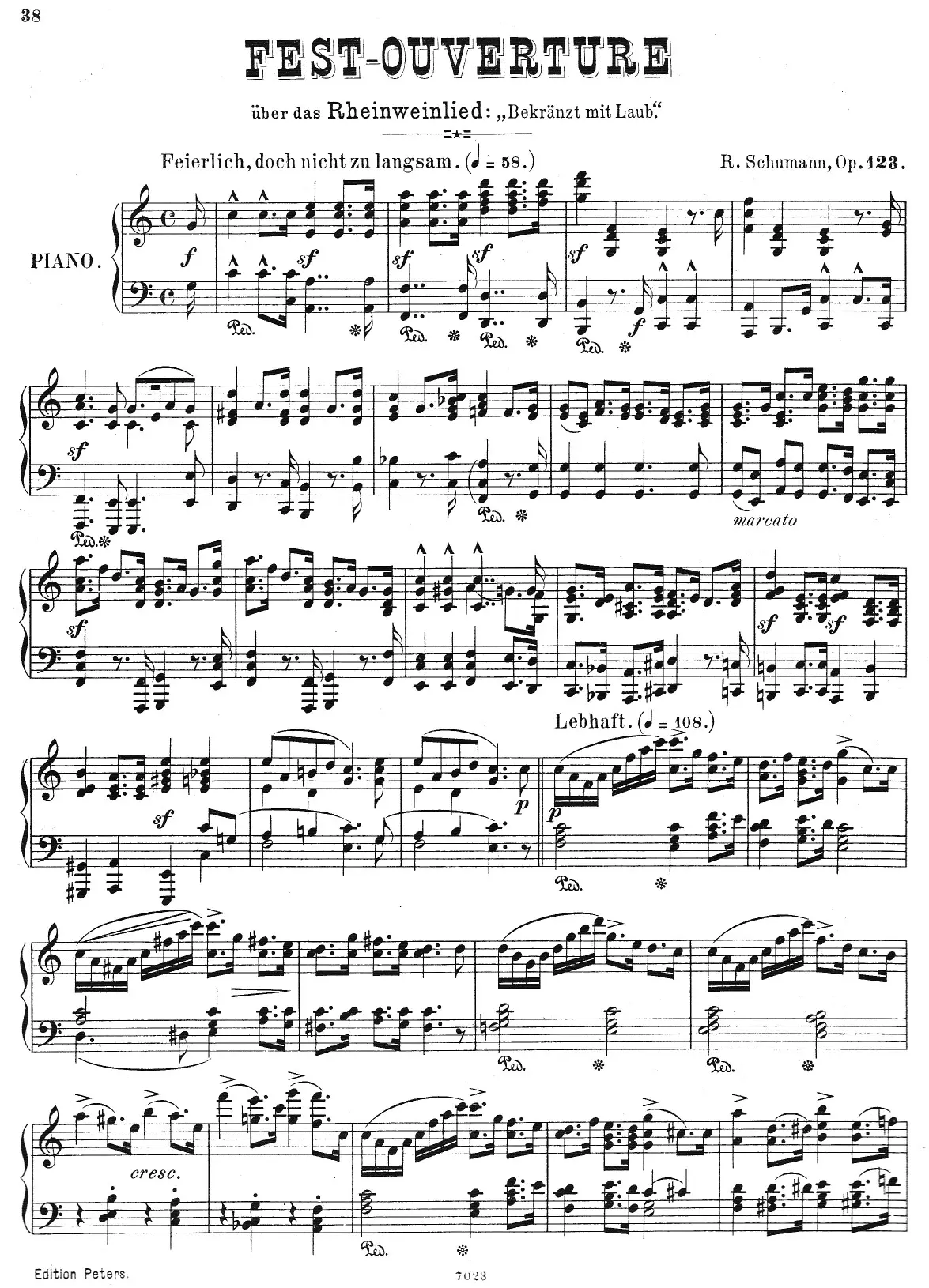 Rheinweinlied-Ouverture - Page 1