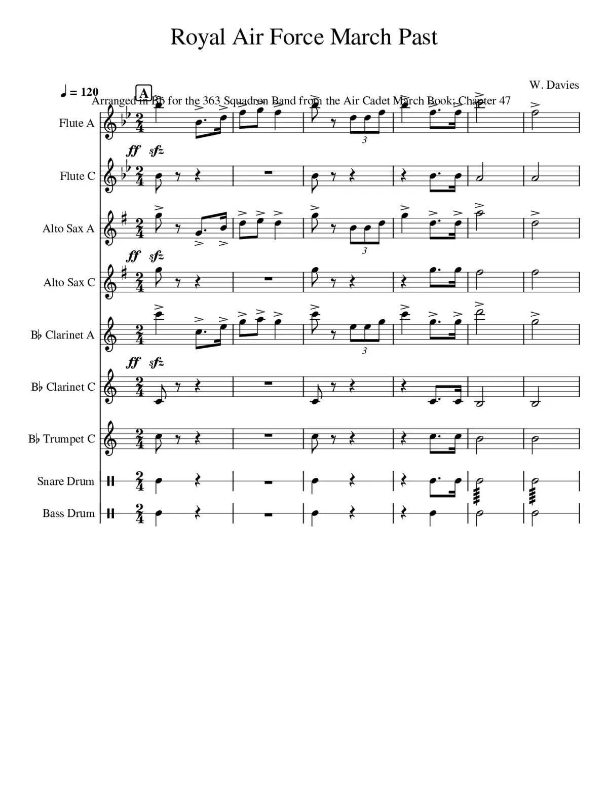 Royal Air Force March Past - Page 1