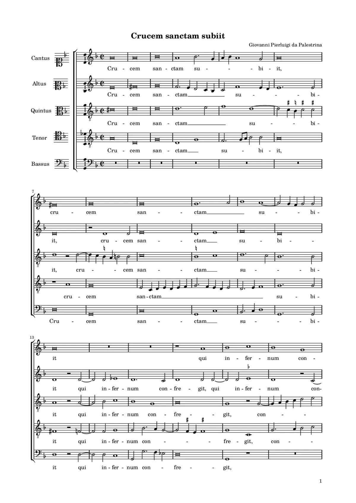 Crucem sanctam subiit - Page 1