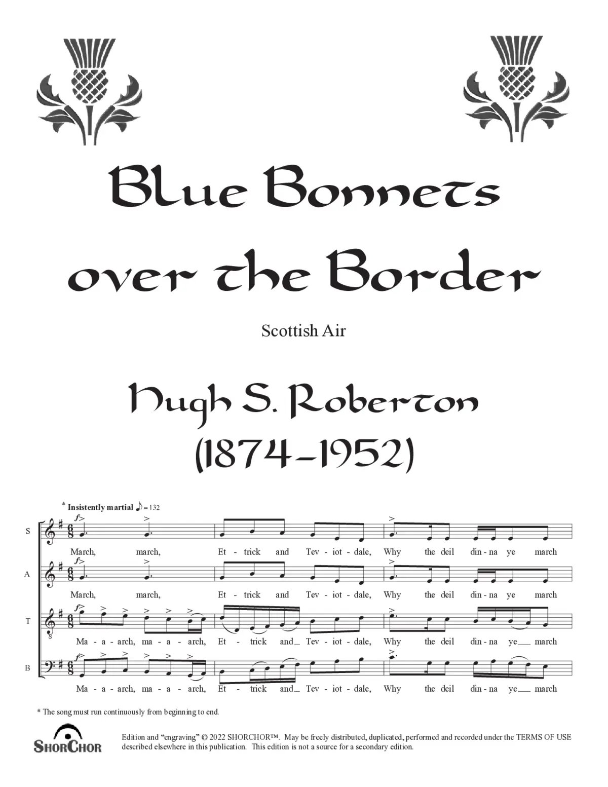 Blue Bonnets over the Border - Page 1