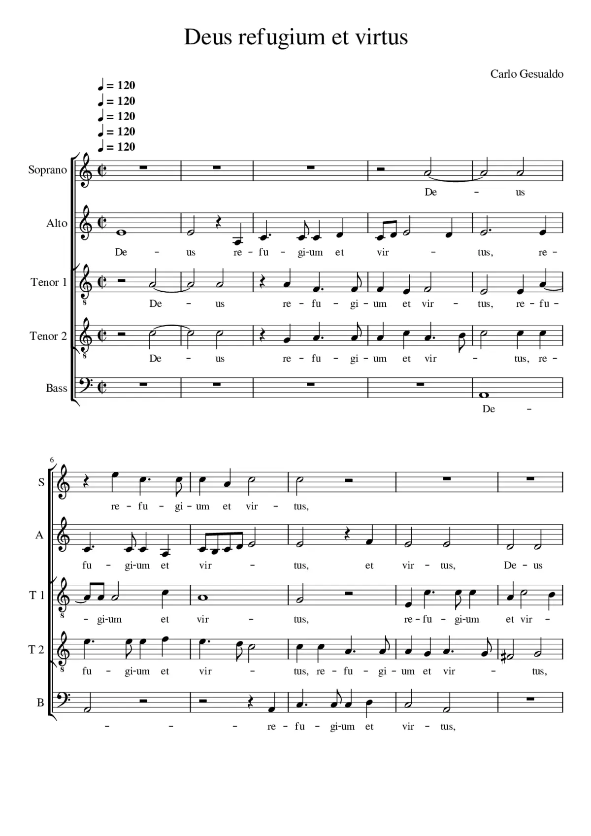 Deus refugium et virtus - Page 1