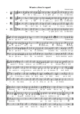 M'amie a bien le regard