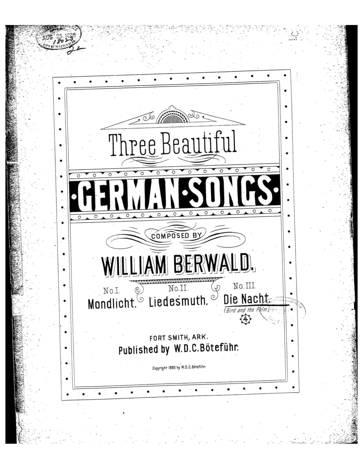 3 German Songs - Page 1