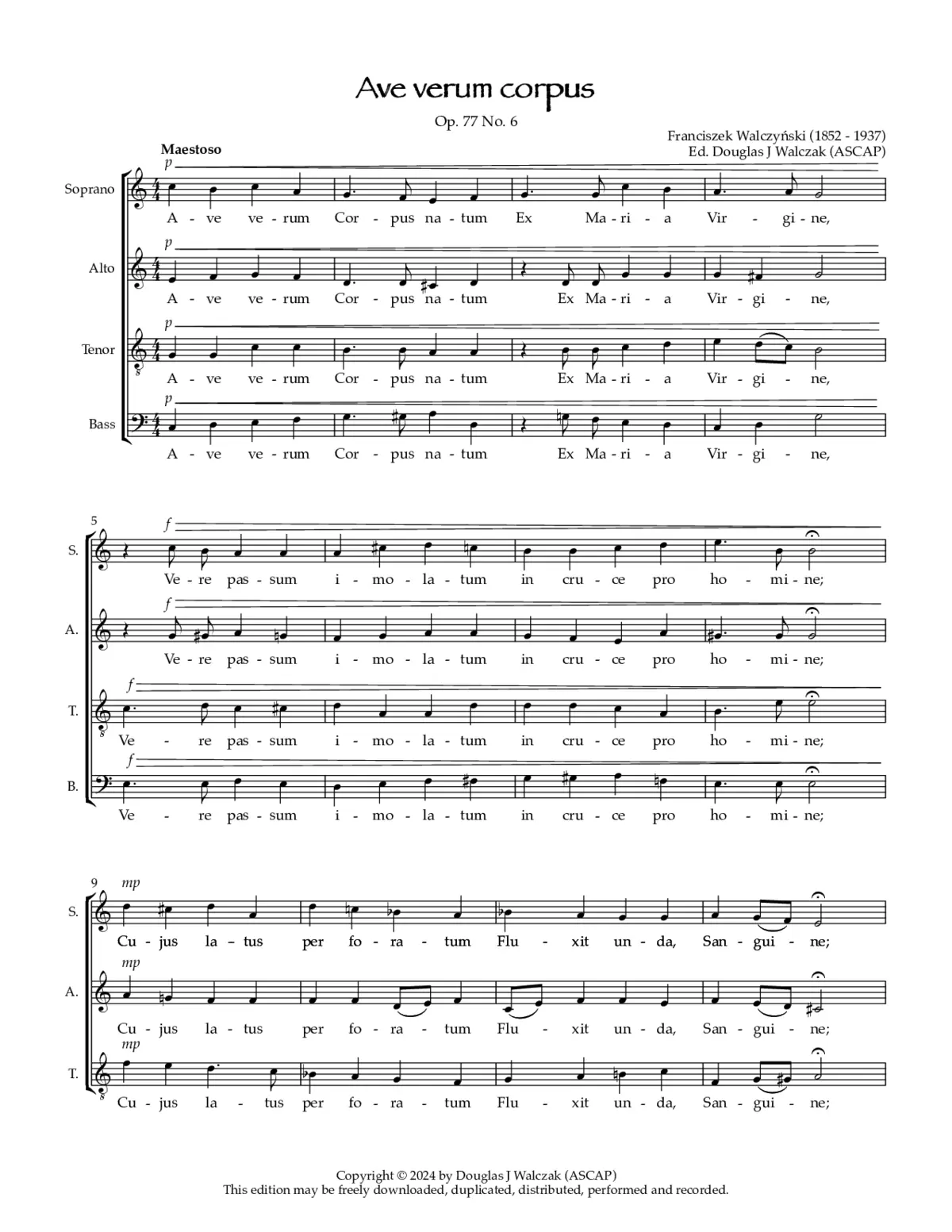 Ave verum corpus - Page 1