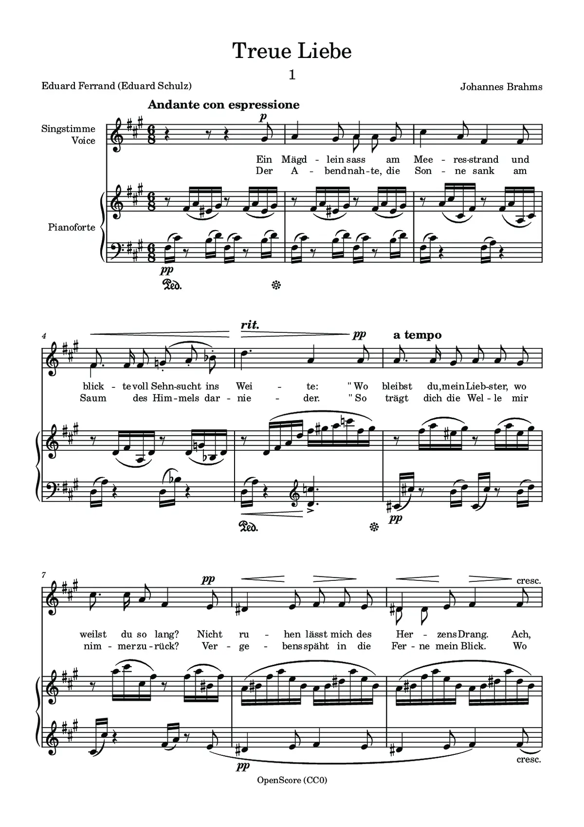 Treue Liebe - Page 1