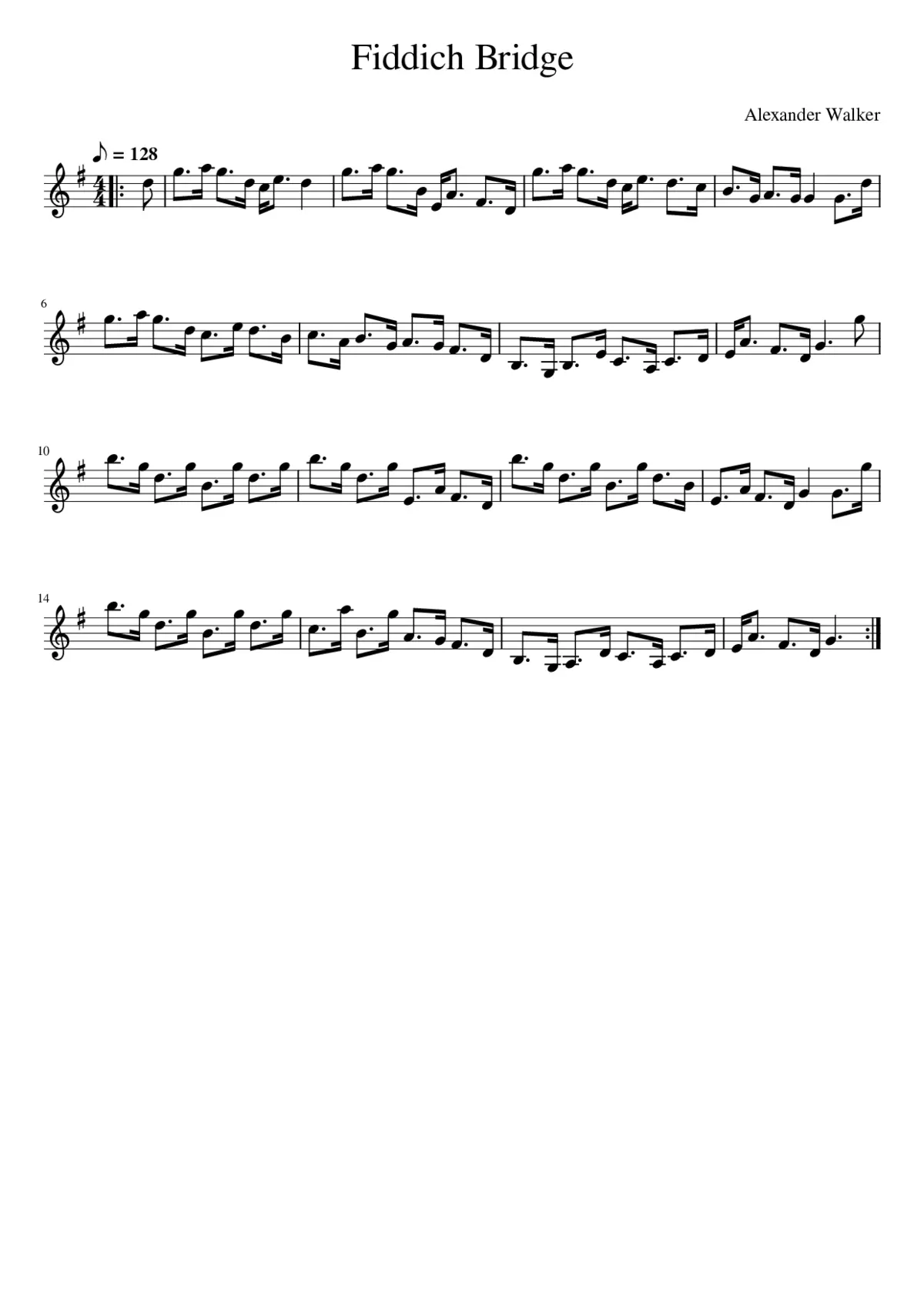 Fiddich Bridge - Page 1