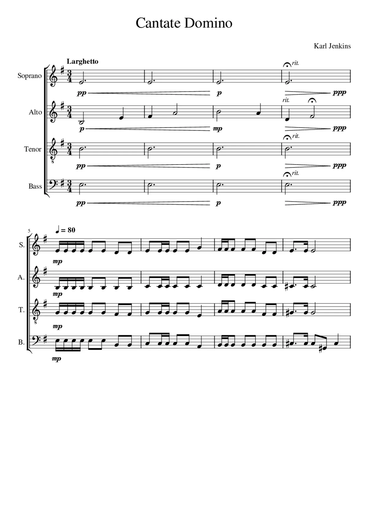 Cantate Domino - Page 1