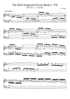 Prelude and Fugue in E-flat major BWV 852