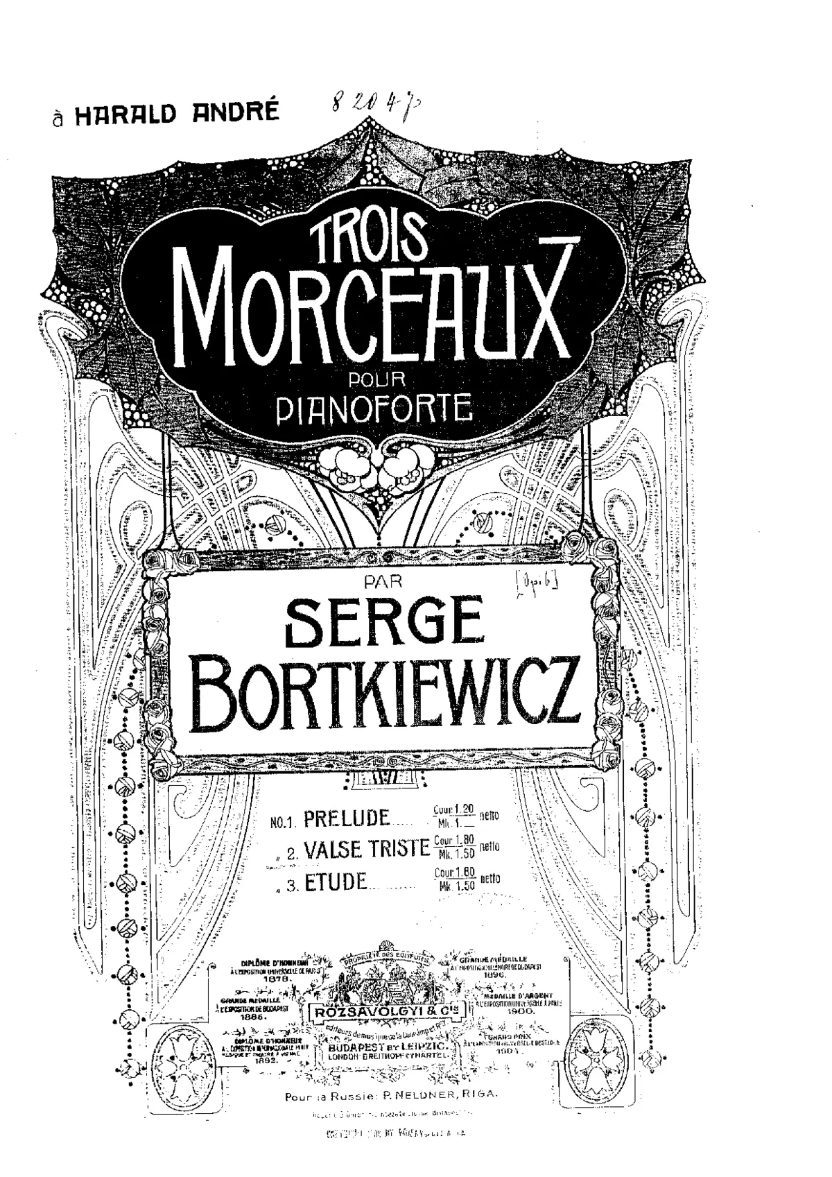 3 Morceaux, Op.6 - Page 1