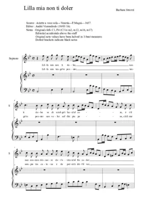 Lilla mia non ti doler