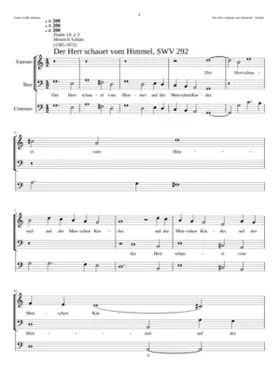 Der Herr schauet vom Himmel auf der Menschen Kinder