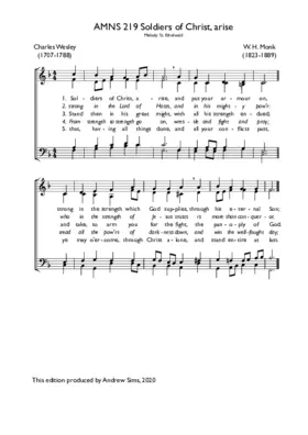 Soldiers of Christ, arise