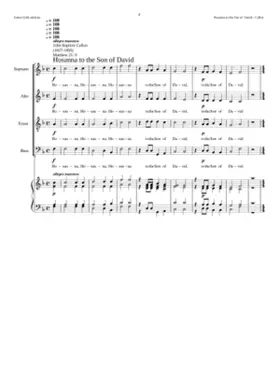 Hosanna to the Son of David