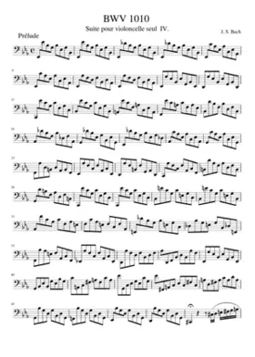 Cello Suite No.4 in E-flat major BWV 1010