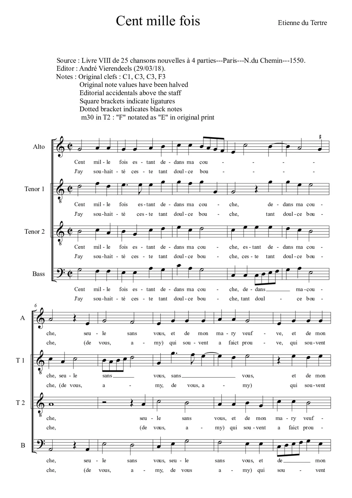 Cent mille fois - Page 1