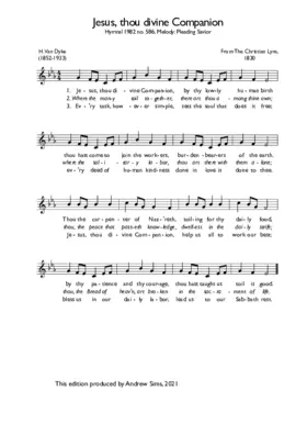 Jesus, thou divine Companion