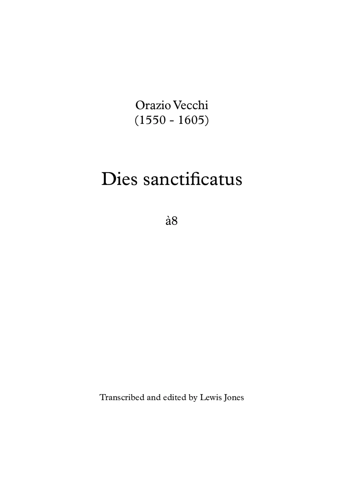 Dies sanctificatus a 8 - Page 1