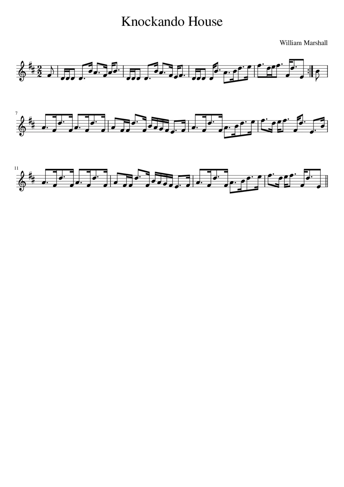 Knockando House - Page 1