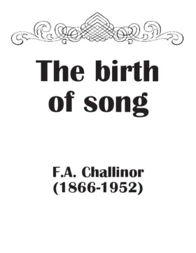 The birth of song