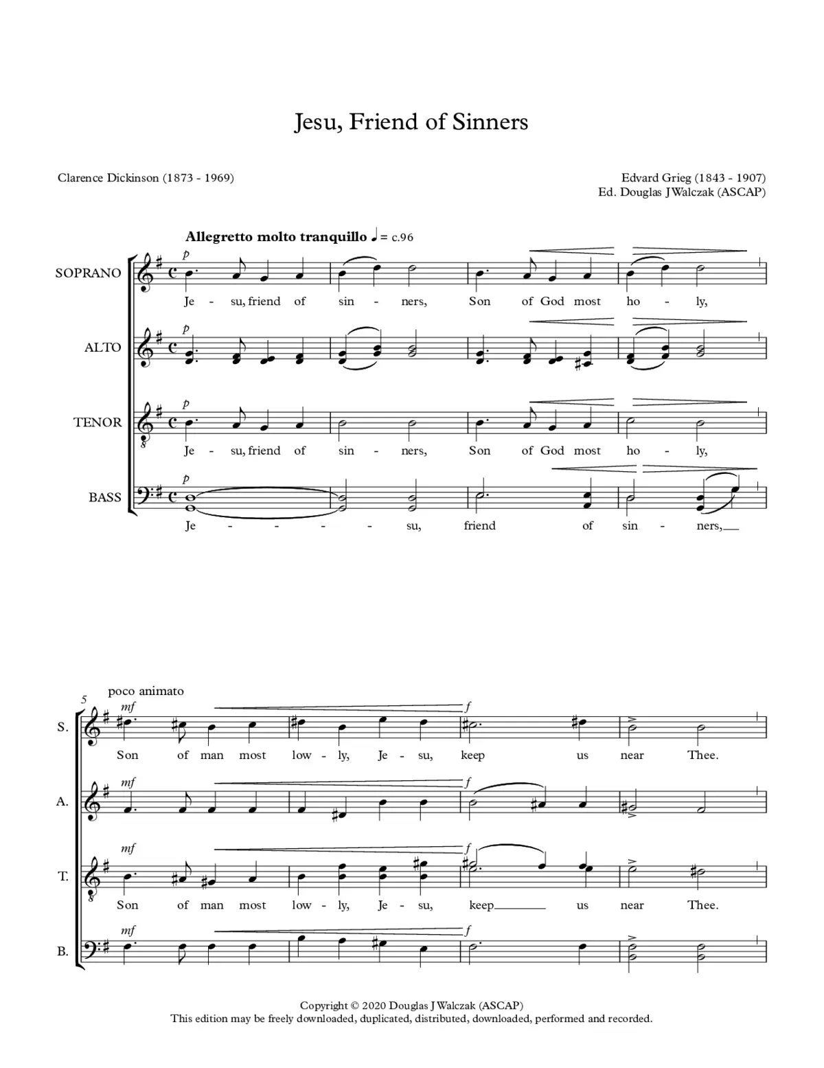 Jesu, Friend of Sinners - Page 1
