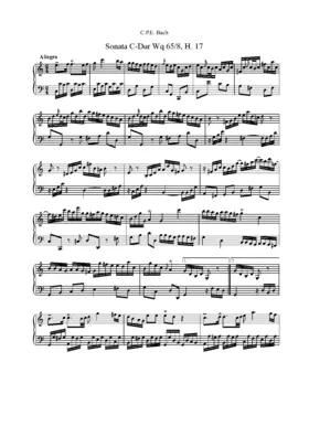 Keyboard Sonata C major
