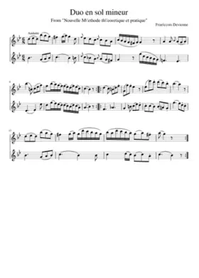 Duo en sol mineur