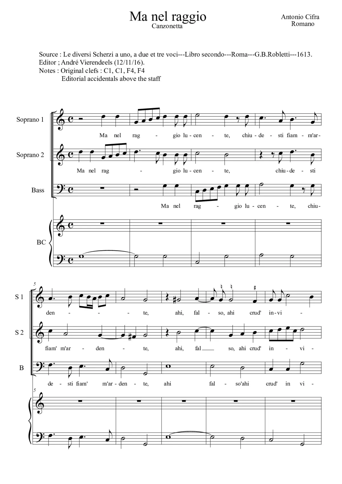 Ma nel raggio lucente - Page 1