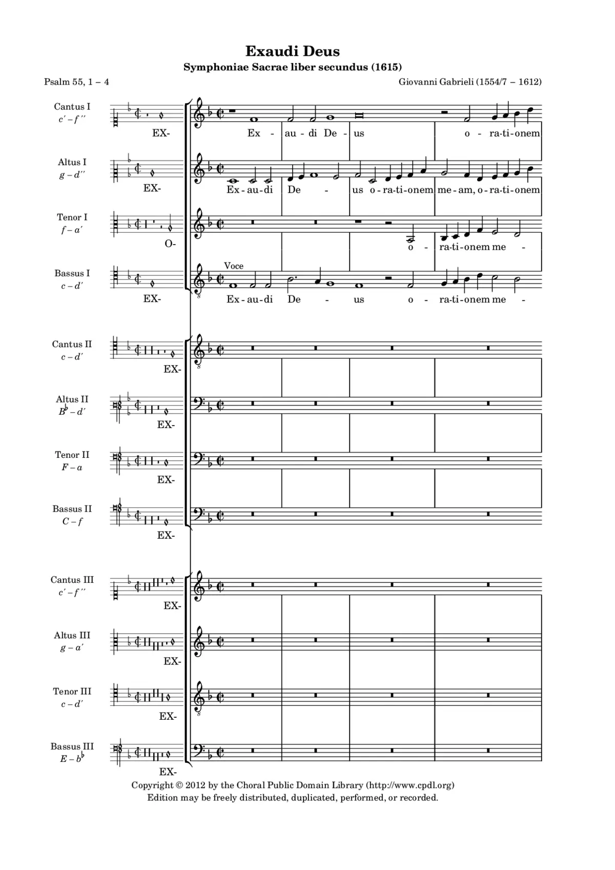 Exaudi, Deus - Page 1
