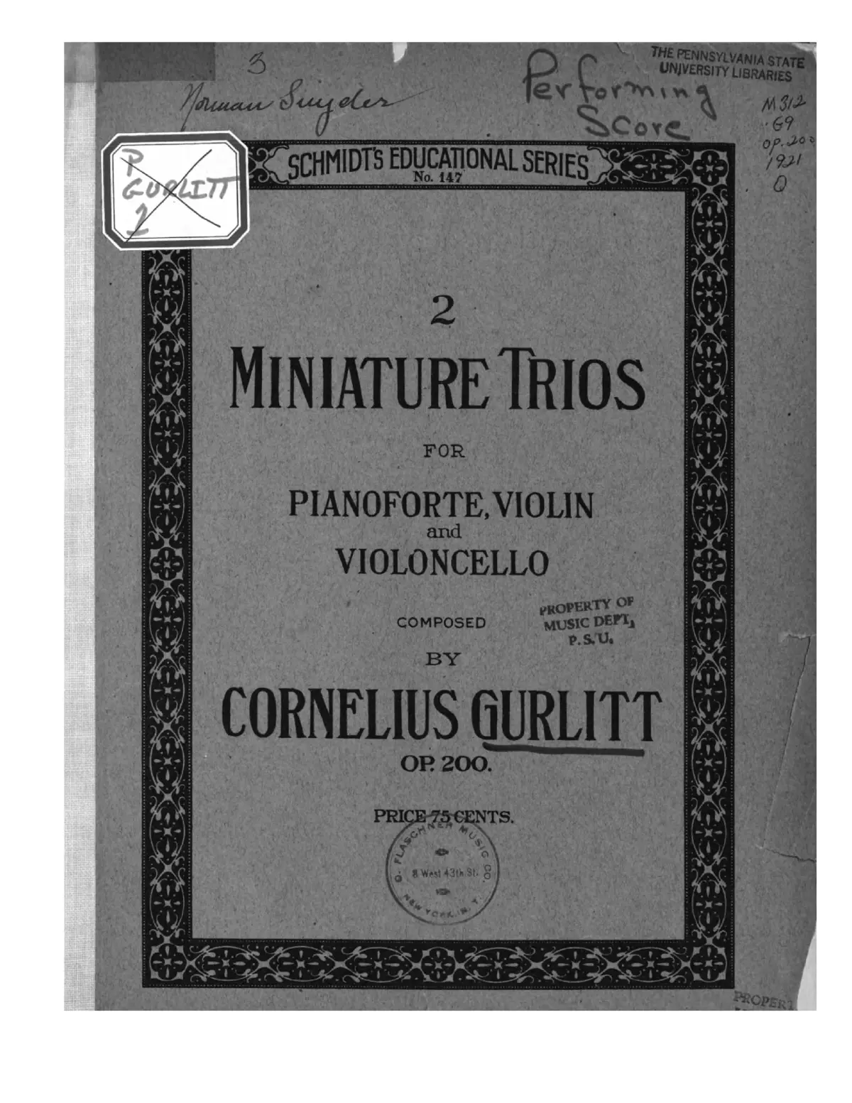 2 Miniature Trios - Page 1