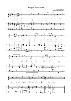 Vergiss mein nicht, BWV 505