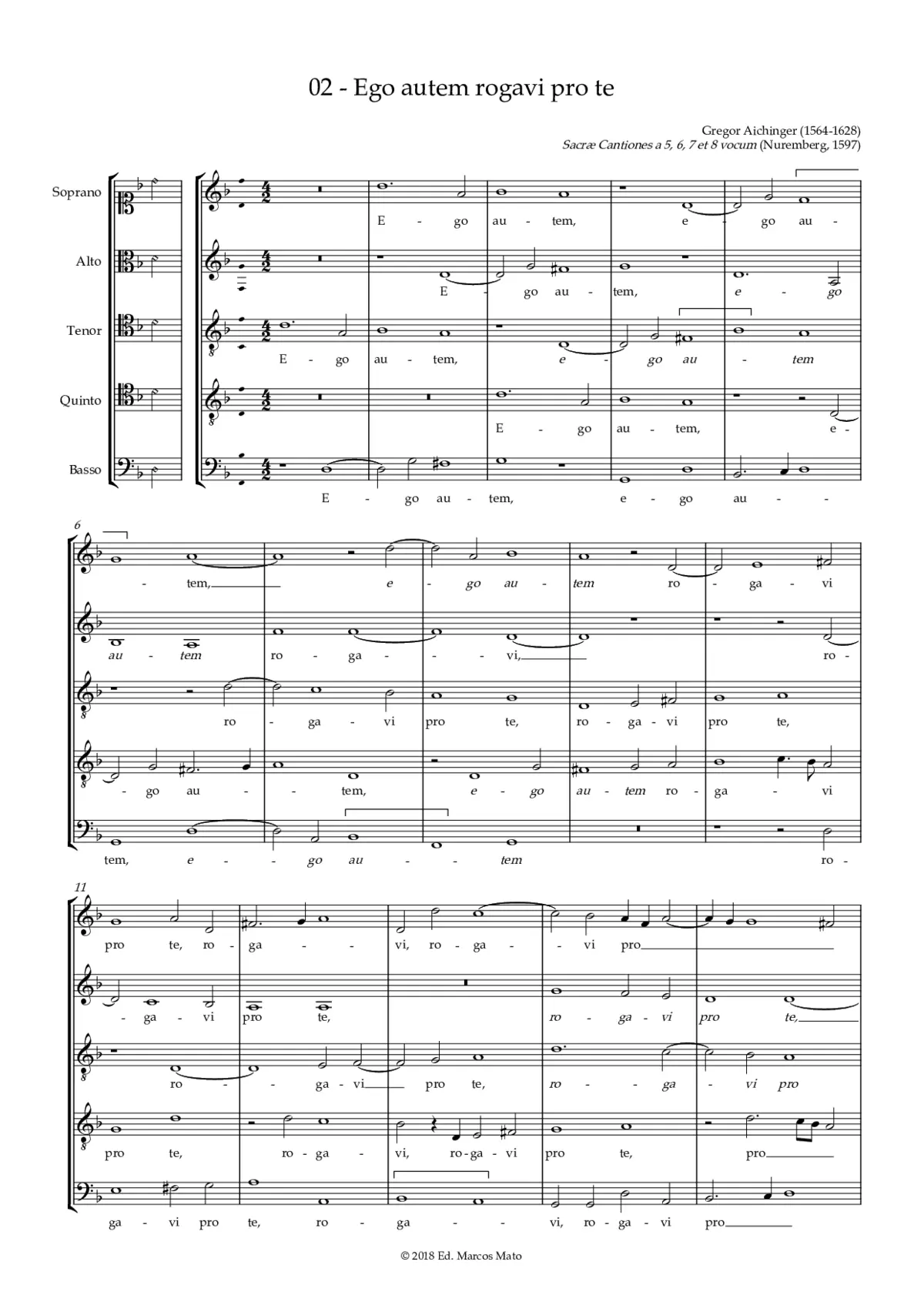 Ego autem rogavi pro te - Page 1