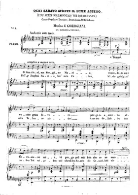 Ogni sabato avrete il lume acceso