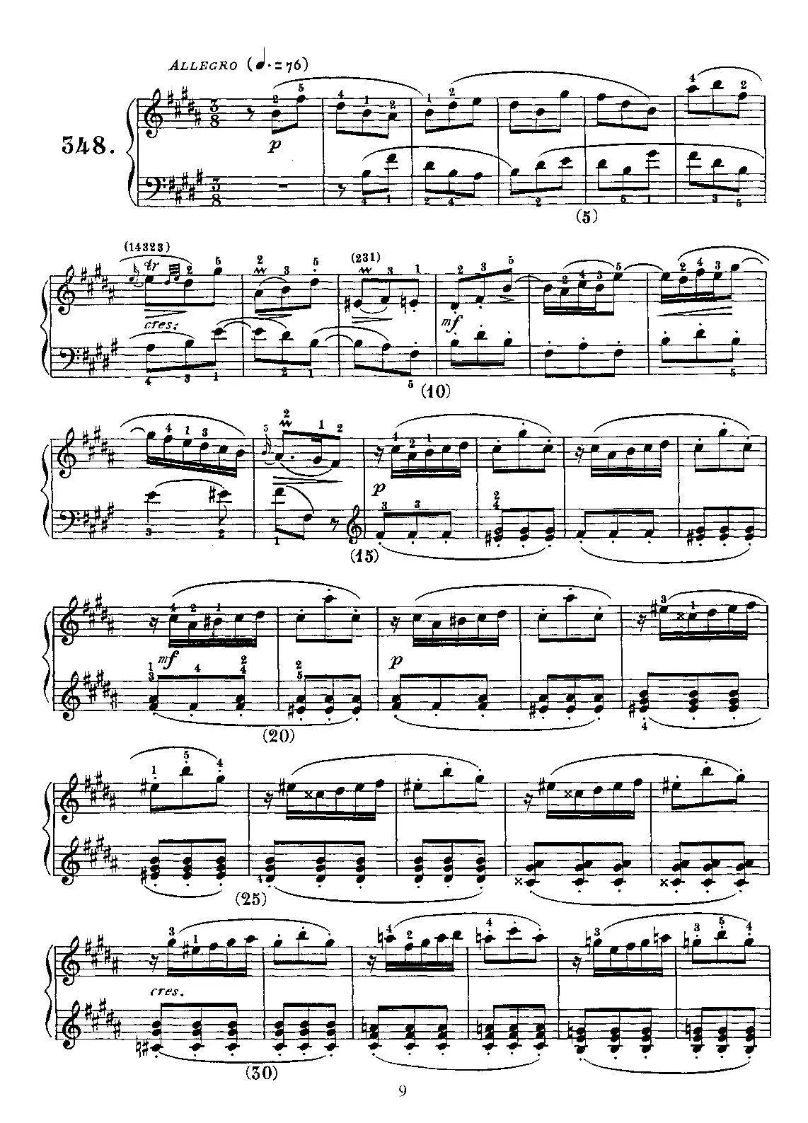Keyboard Sonata in B major - Page 1