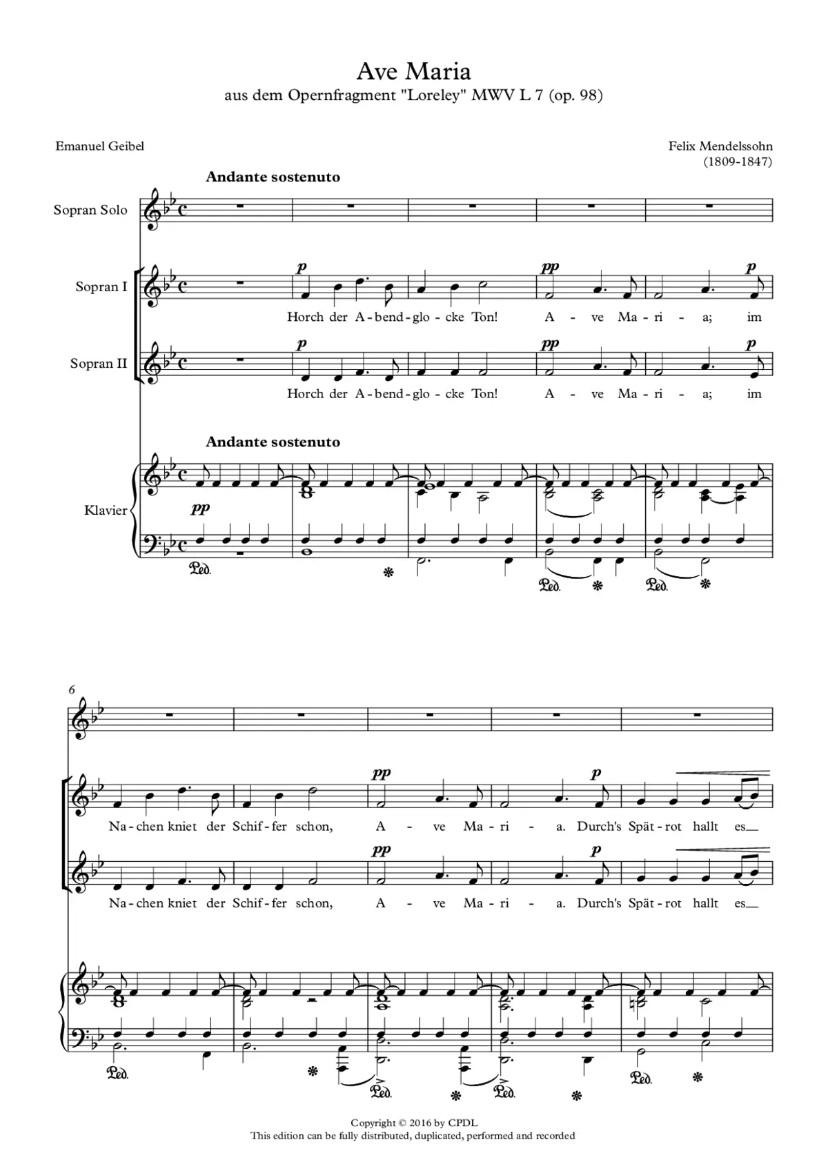 Ave Maria op. 98 Nr. 2 - Page 1