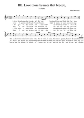 IIII. Love those beames that breede