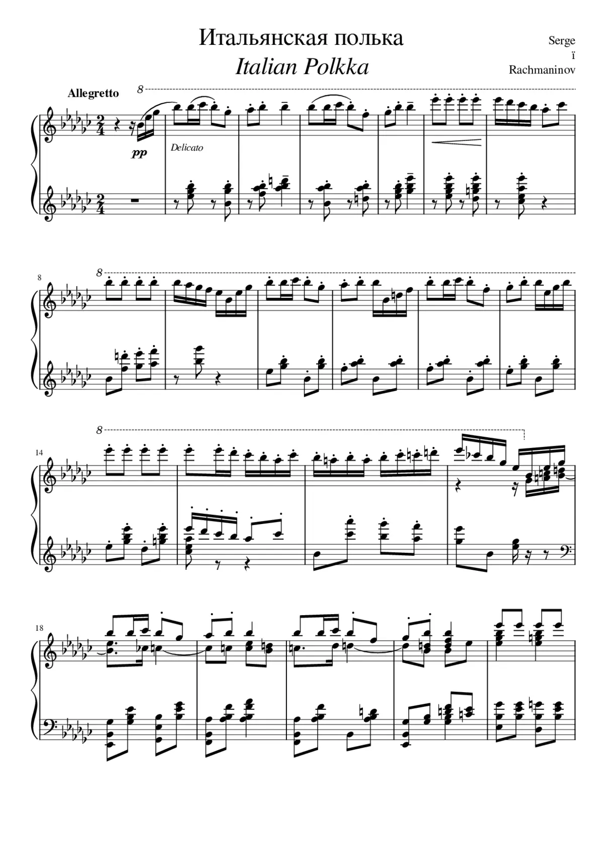 Polka italienne - Page 1