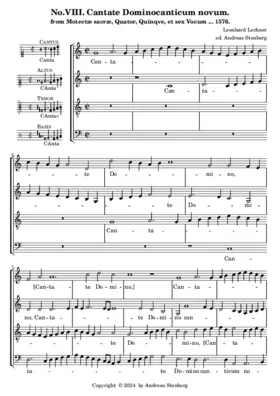 Cantate Domino, canticum novum