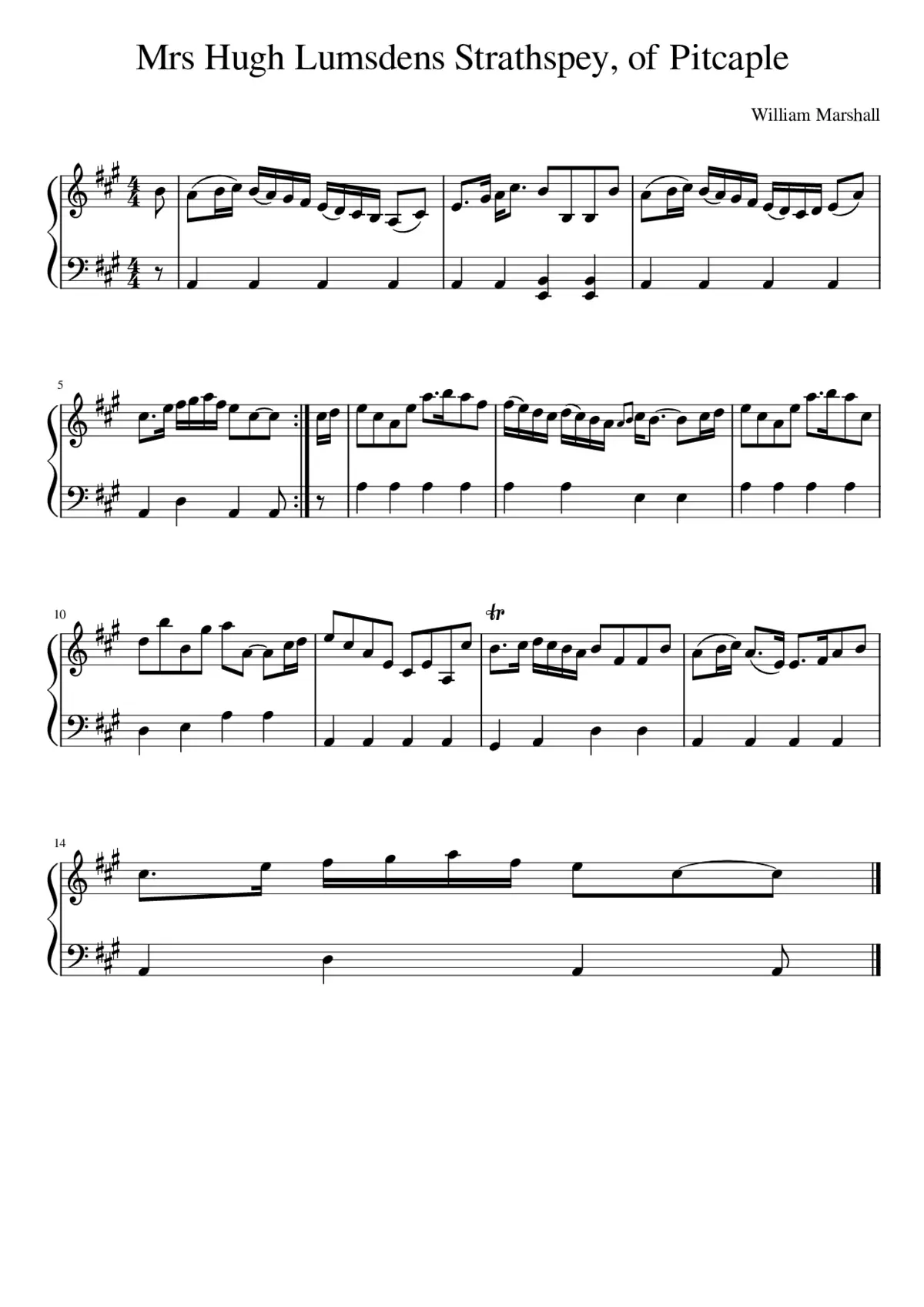 Mrs Hugh Lumsdens Strathspey of Pitcaple - Page 1